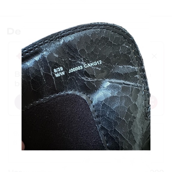 Black Leather Combat Boots - Picture 6 of 8